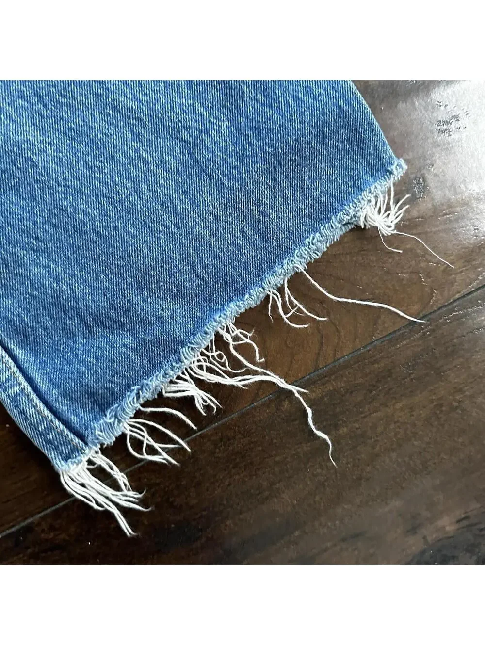 Levis 501 Vintage 90s Straight Leg XX Capri Jeans 36x34 Light Wash Act 32x25